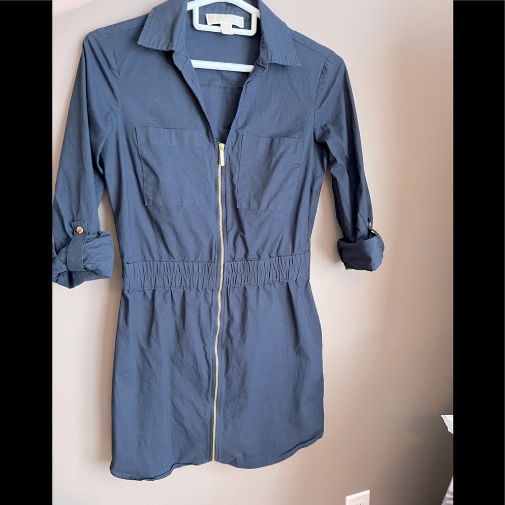 Free Shipping - Michael Kors stretchy dark blue dress size small